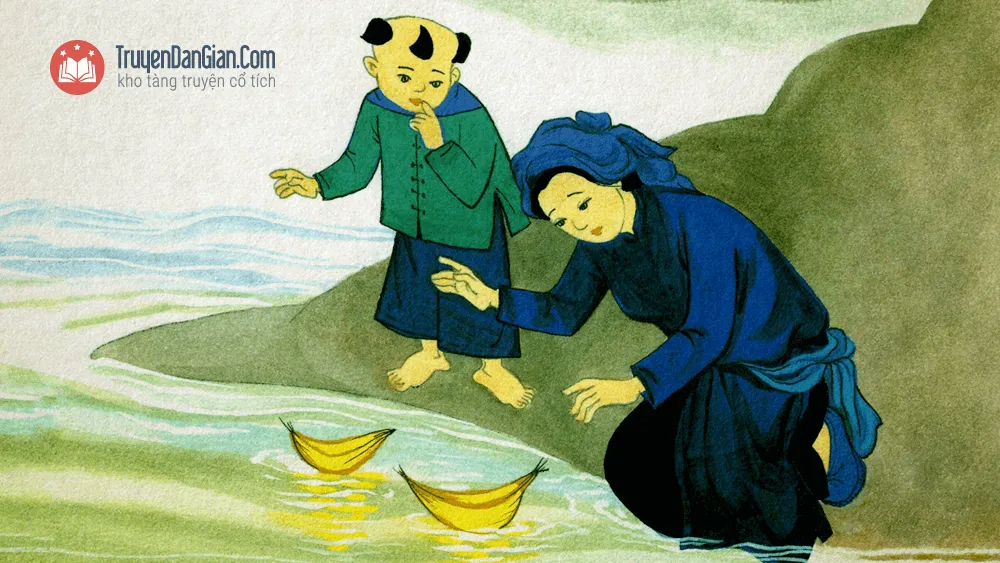 Cảnh lễ hội cầu Phật đông đúc tại xã Nam Mẫu, Bắc Kạn, bối cảnh cho chuyện sự tích hồ Ba Bể.