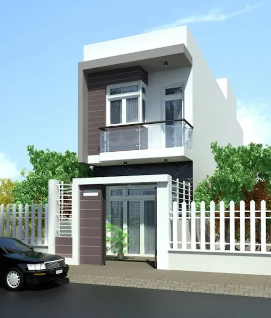 Hình ảnh kiến trúc nhà 1 trệt 1 lầu, gợi nhớ về bối cảnh cổ xưa của Sự Tích Trầu Cau khi thể hiện qua ca khúc tân cổ giao duyên