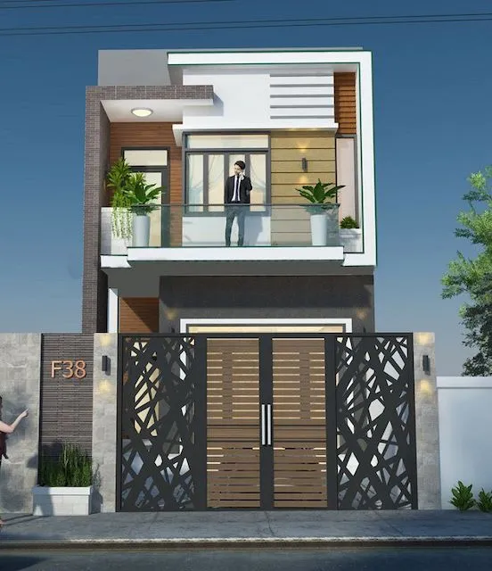 Mẫu nhà mái thái đẹp, biểu tượng cho tình nghĩa vợ chồng son sắt trong sự tích trầu cau, chủ đề phổ biến trong karaoke tân cổ