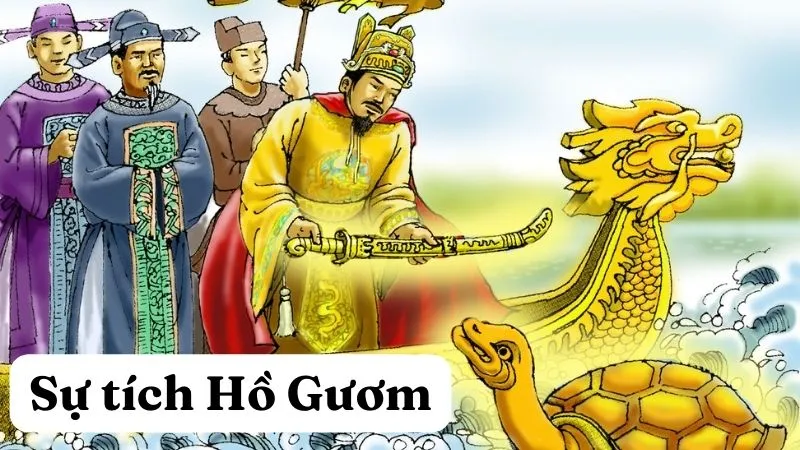 Hồ Gươm (Hồ Hoàn Kiếm) gắn liền với truyền thuyết trả gươm thần của vua Lê Lợi, điểm du lịch lịch sử nổi tiếng tại Hà Nội