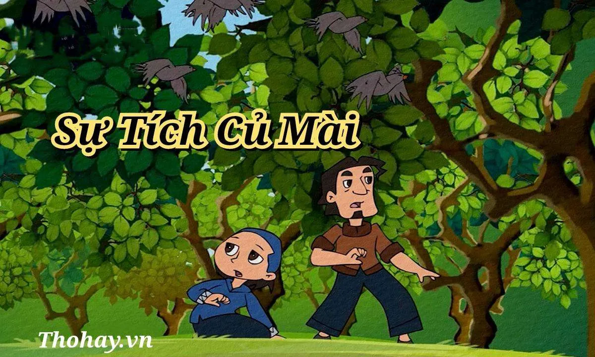 Chim quạ đen bay lượn, hình ảnh đại diện cho sự trừng phạt của nàng tiên dành cho những người ích kỷ và tham lam trong các câu chuyện cổ tích Việt Nam