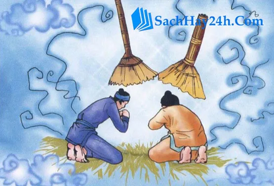 Cây chổi - hiện thân của người đầu bếp và người chăn ngựa tham lam bị đày xuống trần gian theo sự tích cổ