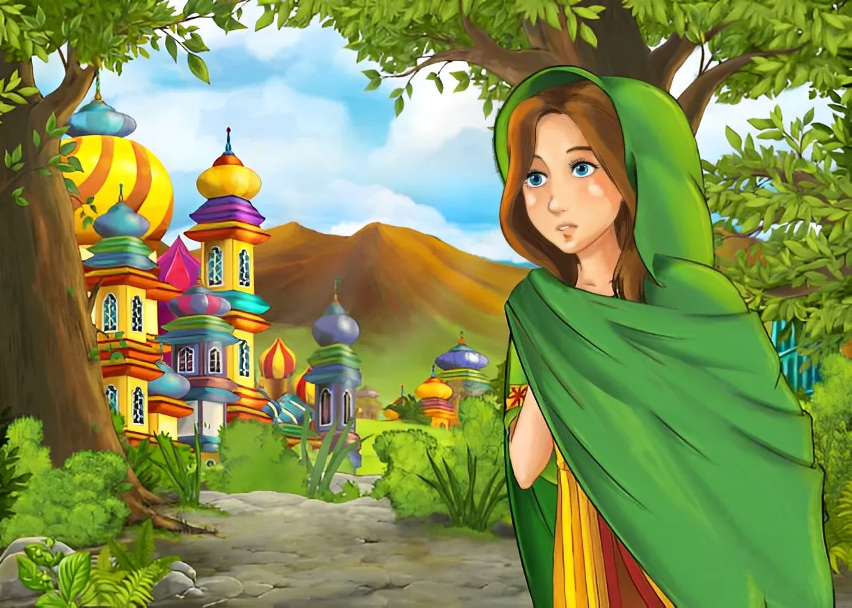 Người làm vườn Stupid, nhân vật chính trong sự tích hoa hồng xanh, đang chăm sóc tỉ mỉ từng bông hoa trong vườn hồng hoàng gia.