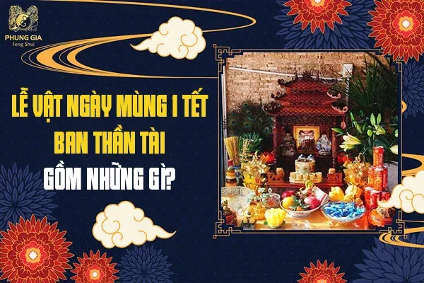 Mâm ngũ quả và trầu cau là lễ vật không thể thiếu khi đọc văn khấn mùng 1 ban Thần Tài