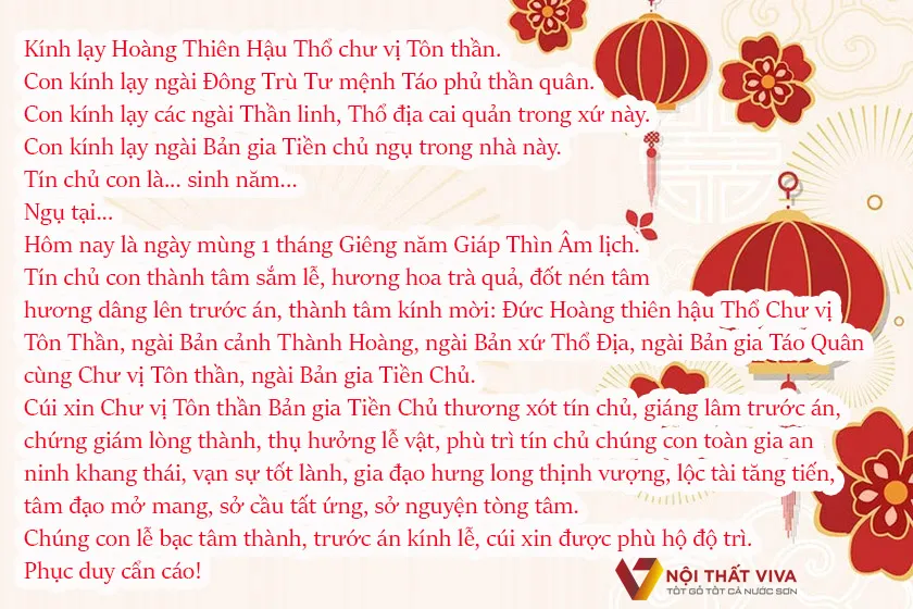 Bài văn khấn cúng gia tiên mùng 1 Tết chuẩn mực, dễ đọc và ý nghĩa.