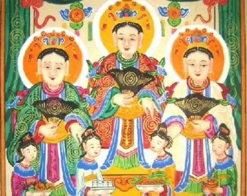 Tam Tòa Thánh Mẫu Trong Tín Ngưỡng Dân Gian Việt Nam, Hình Ảnh Mẫu Thoải Áo Trắng