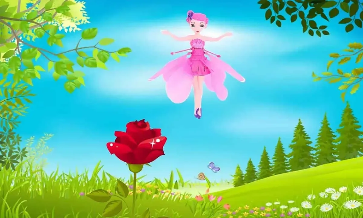 Giáo cụ trực quan mô phỏng cây ăn quả và trái thơm, sử dụng trong hoạt động kể chuyện để phát triển nhận thức và kỹ năng giao tiếp