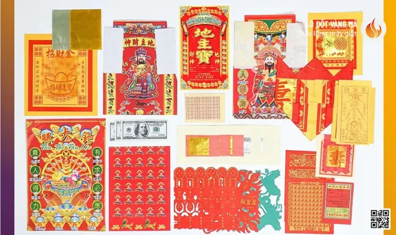 Các loại vàng mã phổ biến và ý nghĩa